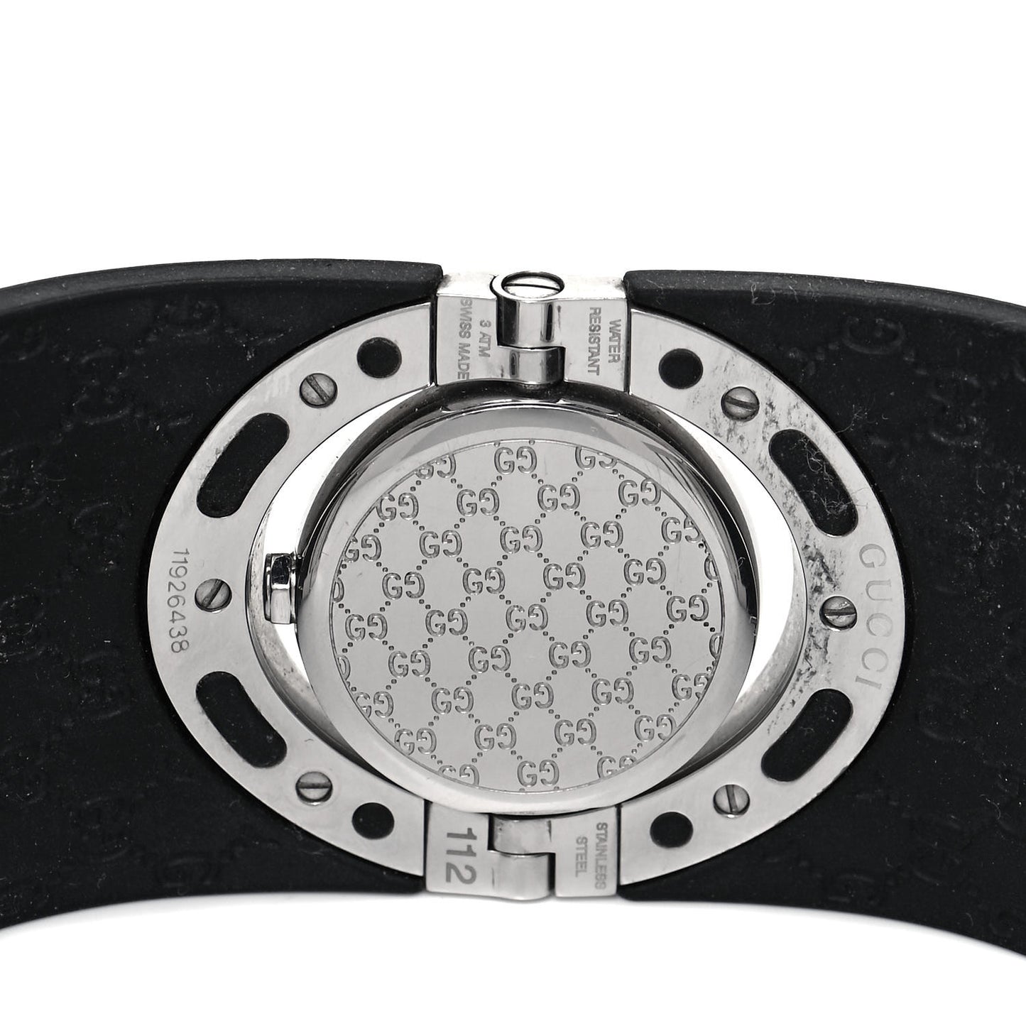 Stainless Steel Rubber 33mm Twirl Quartz Watch Black