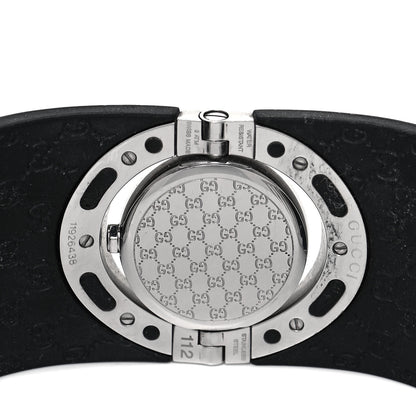 Gucci Stainless Steel Rubber 33mm Twirl Quartz Watch Black 4 of 5