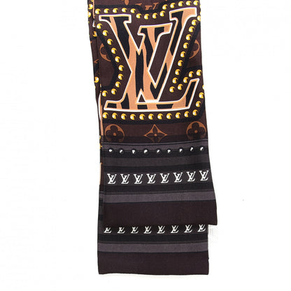 Louis Vuitton Silk Monogram LV World Bandeau Brown 2 of 4