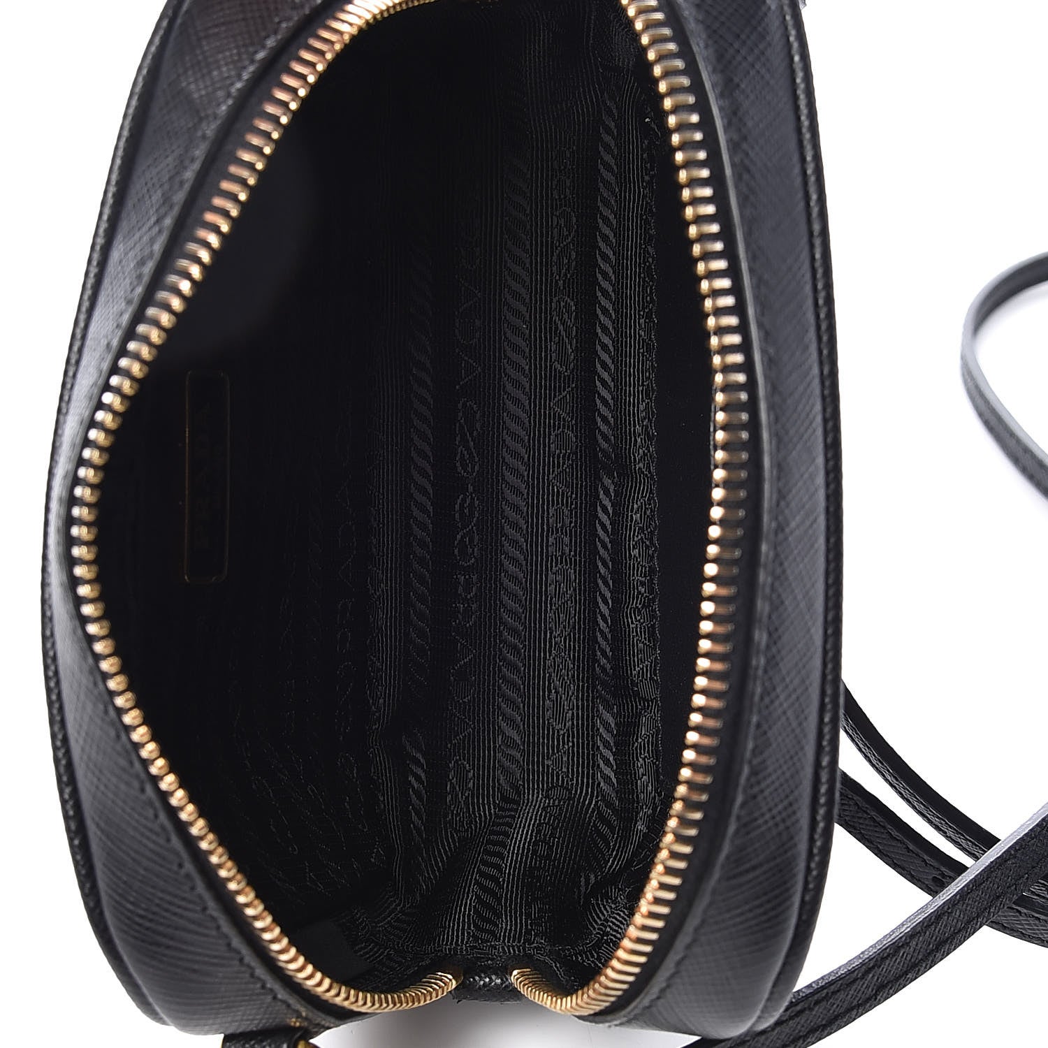 Prada Saffiano Mini Camera Crossbody Bag Black 5 of 11