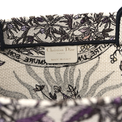 Christian Dior Canvas Embroidered Medium 4 Saisons Hiver Soleil Book Tote Multicolor 7 of 11