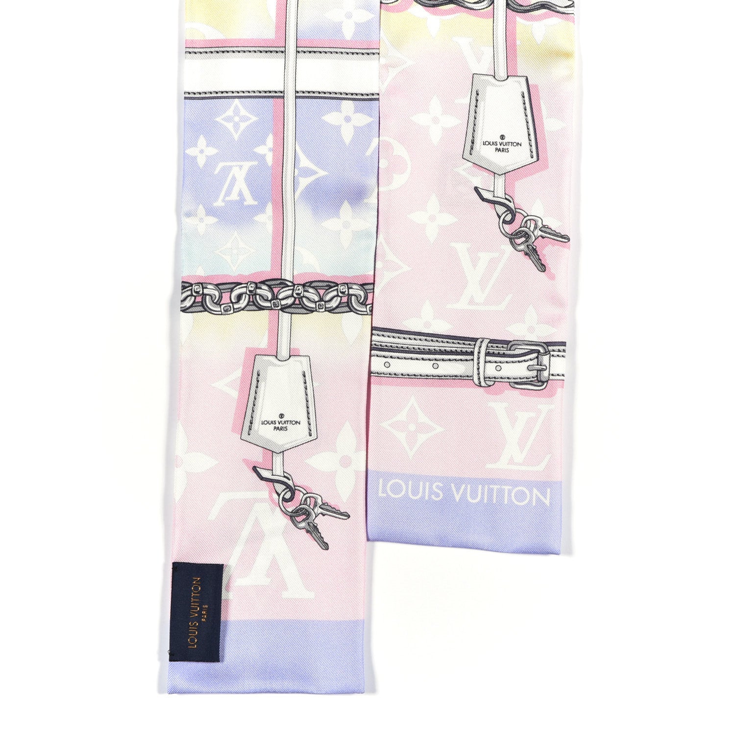 Louis Vuitton Silk Monogram Escale Confidential Bandeau Pink 2 of 3