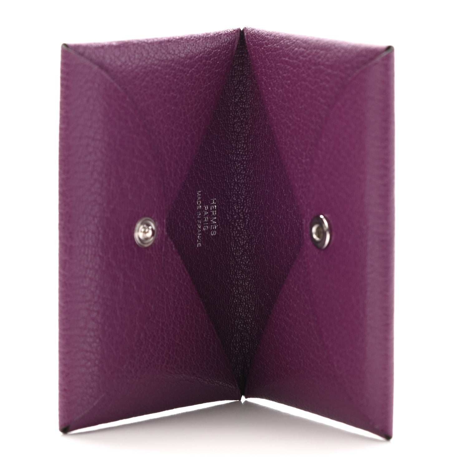 Hermes Chevre Mysore Calvi Card Case Anemone 5 of 6
