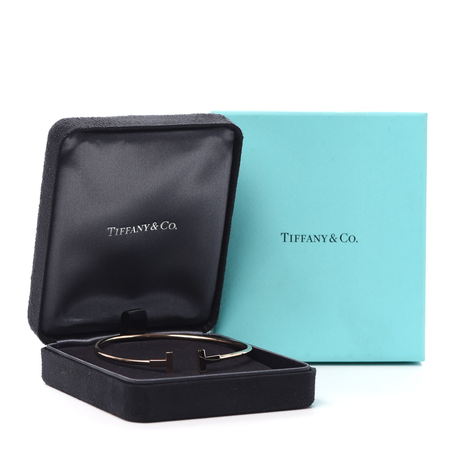 Tiffany 18K Rose Gold T Wire Bracelet 5 of 5