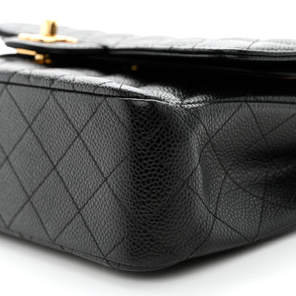 Chanel Caviar Quilted Medium Double Flap Black 11 of 12