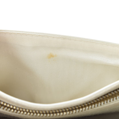 Christian Dior Calfskin Studded Diorama Wallet on Chain Pouch Off White 14 of 18