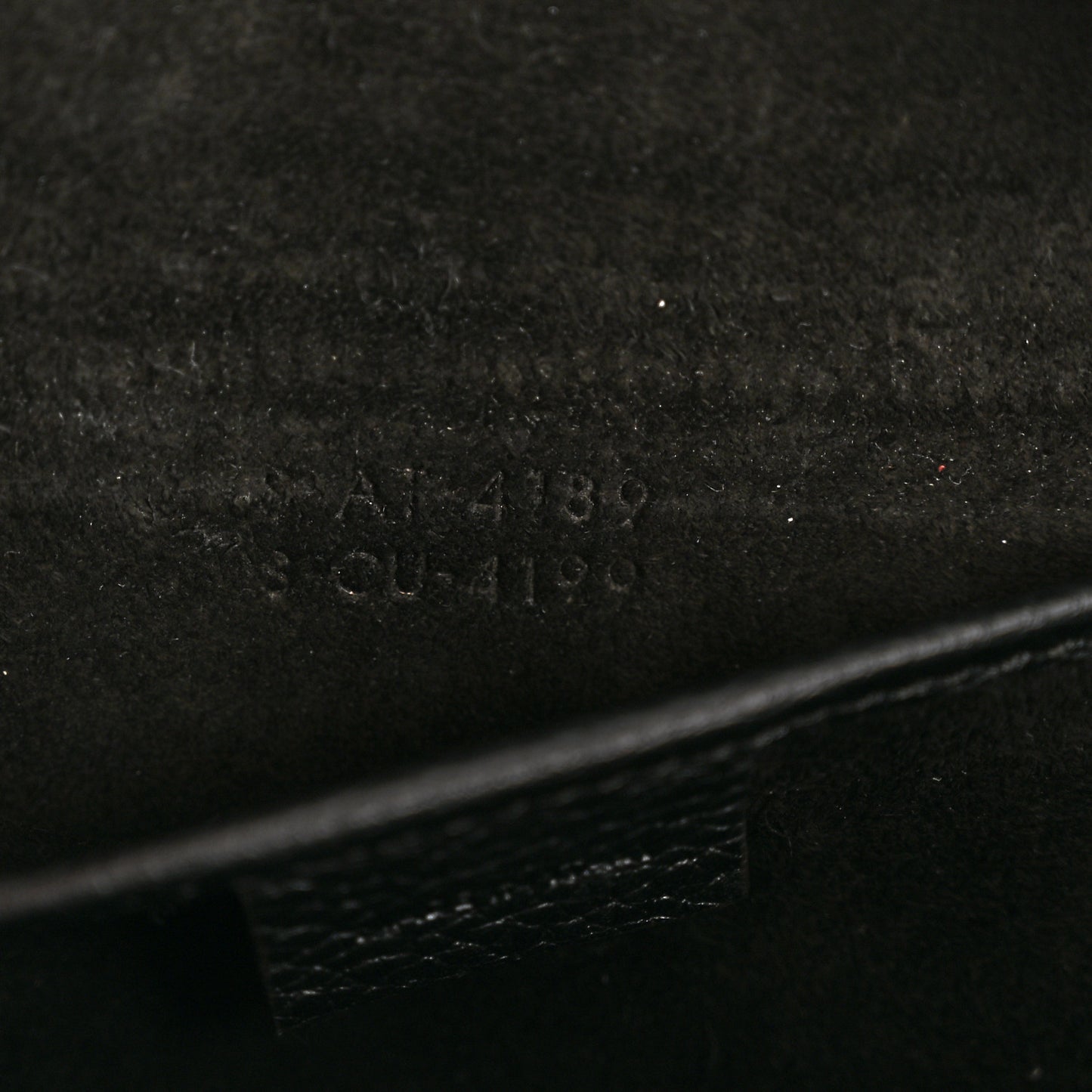 Drummed Calfskin Nano Luggage Black