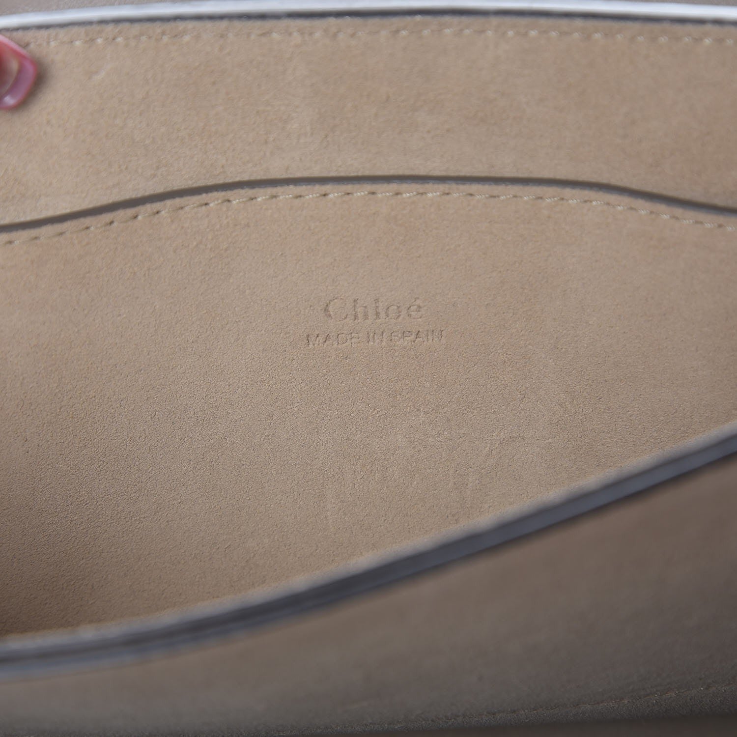 Chloe Suede Calfskin Small Faye Shoulder Bag Motty Grey 8 of 9