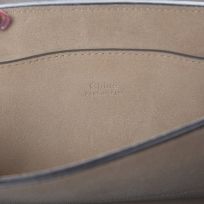 Chloe Suede Calfskin Small Faye Shoulder Bag Motty Grey 8 of 9