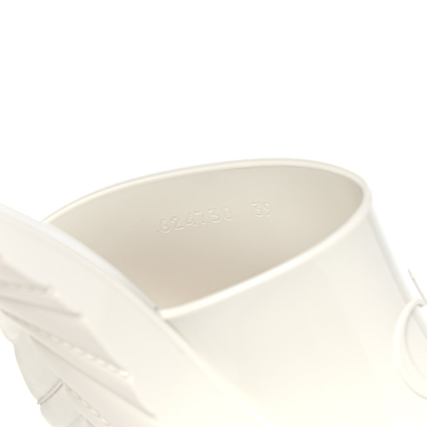 Rubber Gucci Logo Womens Platform 20/60mm Slide Sandals 39 Mystic White