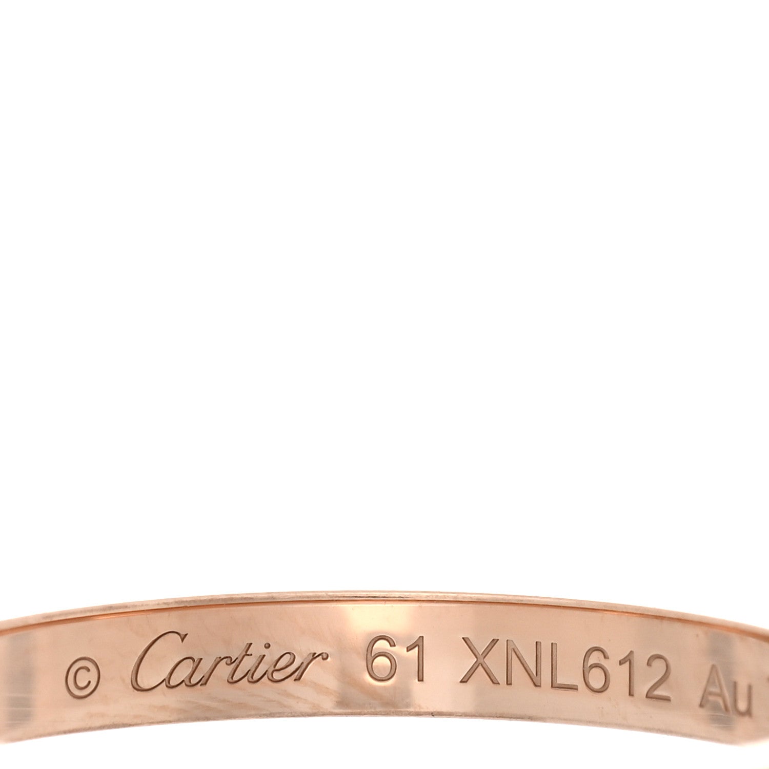 Cartier 18K Pink Gold Diamond 2.6mm LOVE Paved Band Ring 61 9.5 4 of 4