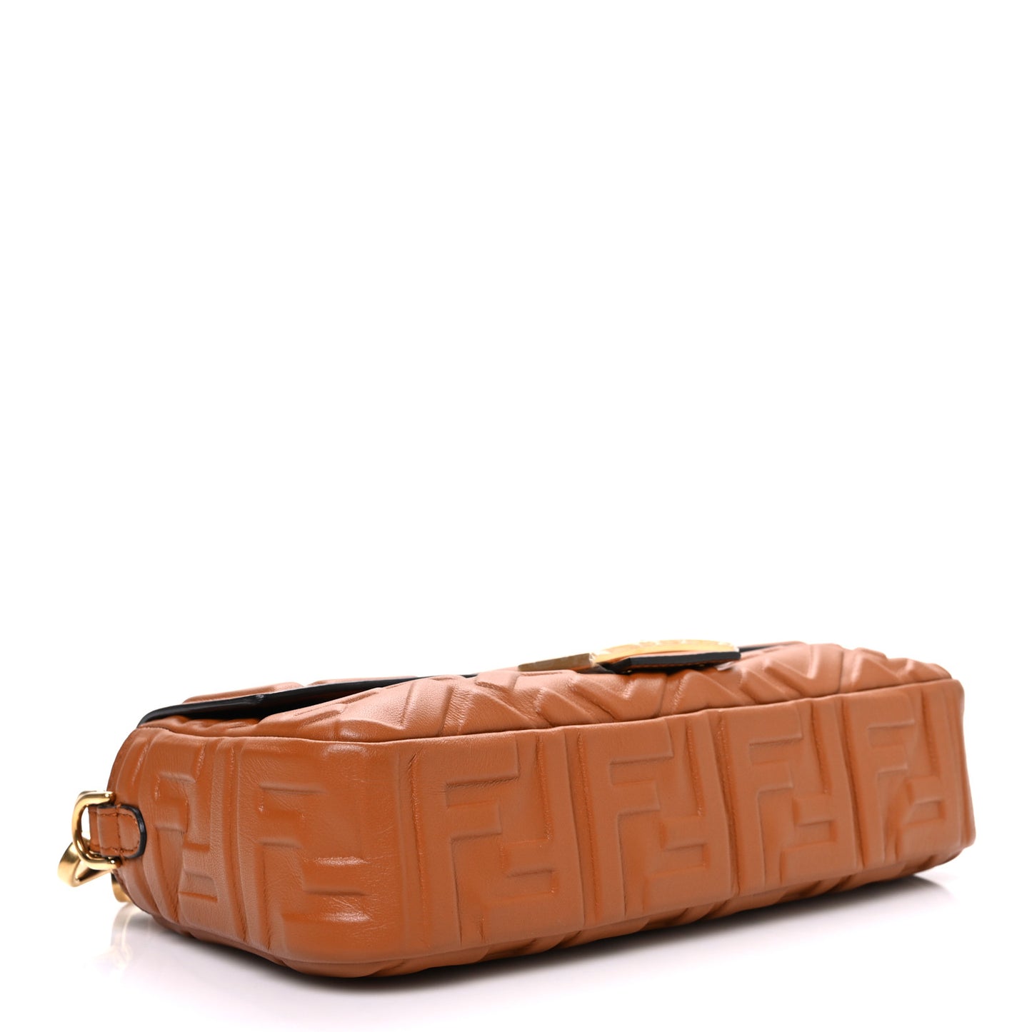 Nappa FF 1974 Embossed Baguette Brandy