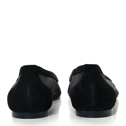 Christian Louboutin Veau Velours Rete Galativi Flats 41.5 Black 6 of 10