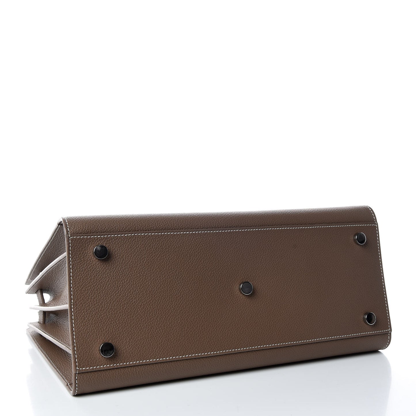 Grained Calfskin Small Sac De Jour Taupe
