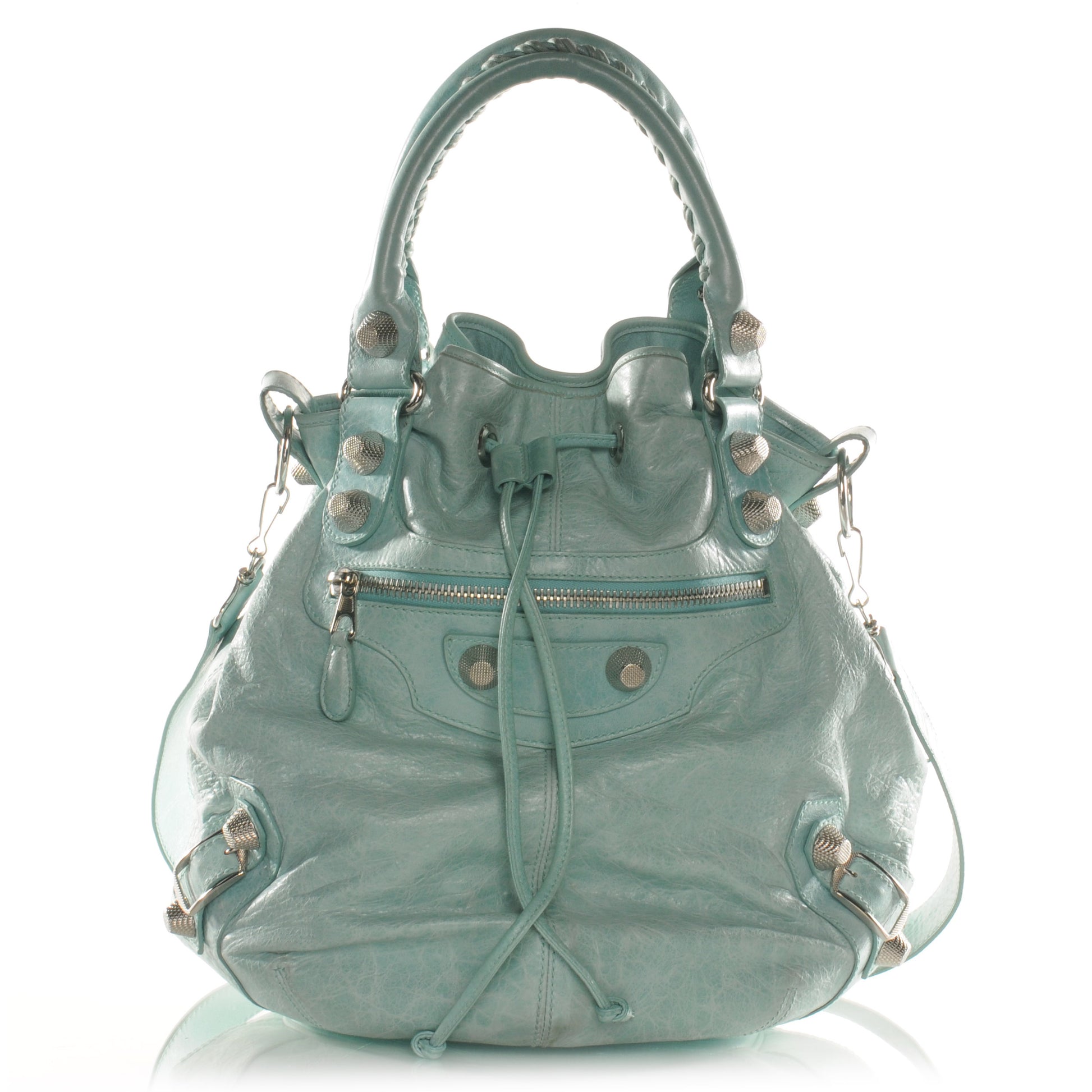 Balenciaga Agneau Giant 21 Silver Hardware Pompon Maldives 1 of 7
