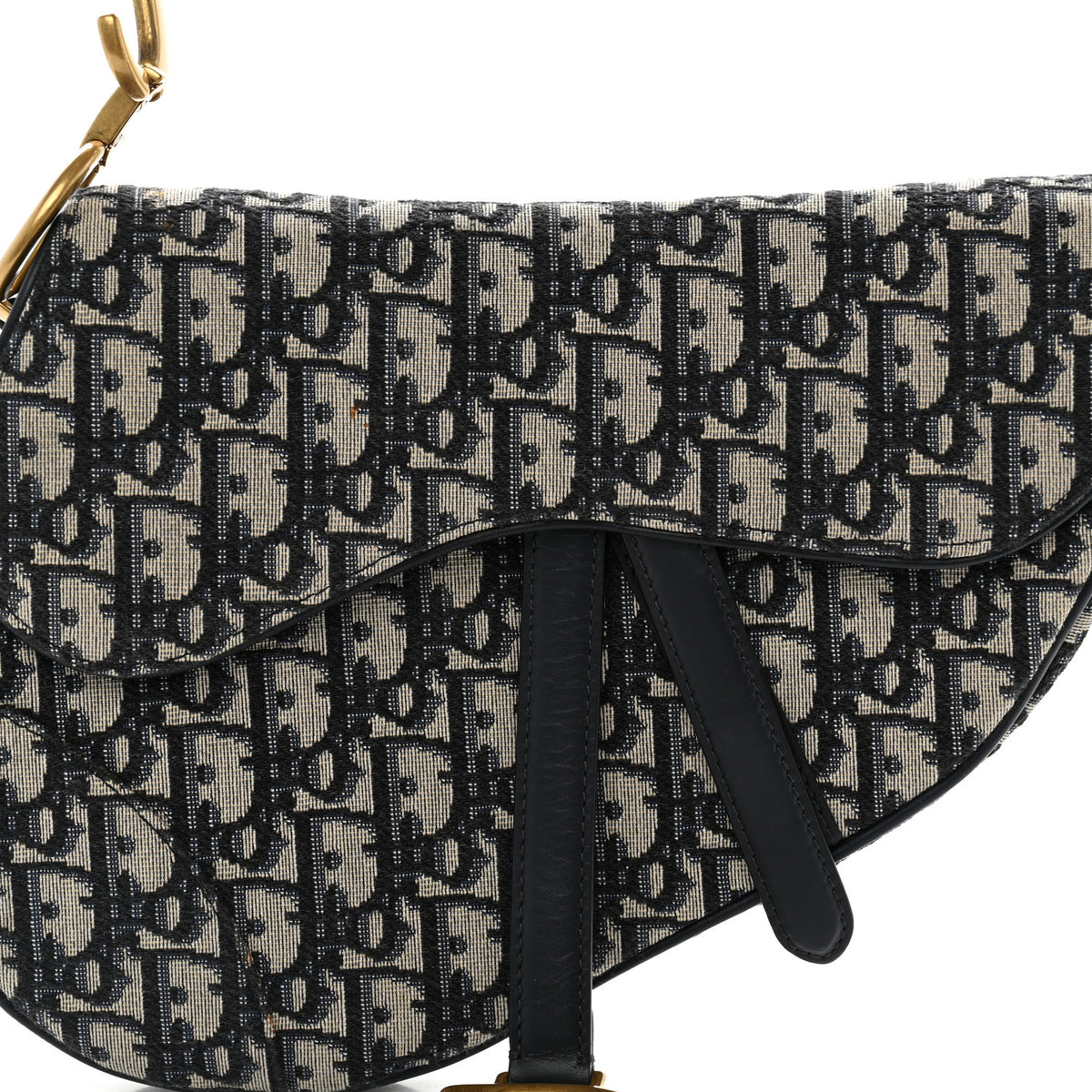 Oblique Saddle Bag Blue