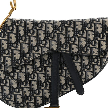 Christian Dior Oblique Saddle Bag Blue 8 of 11