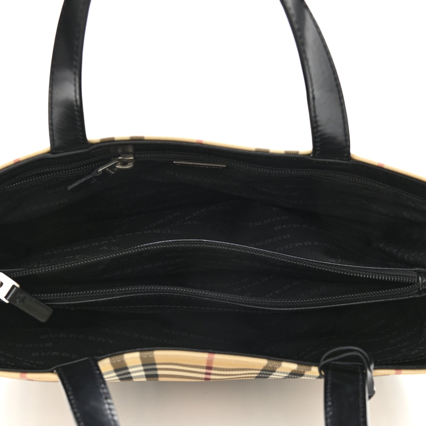 House Check Medium Tote Black