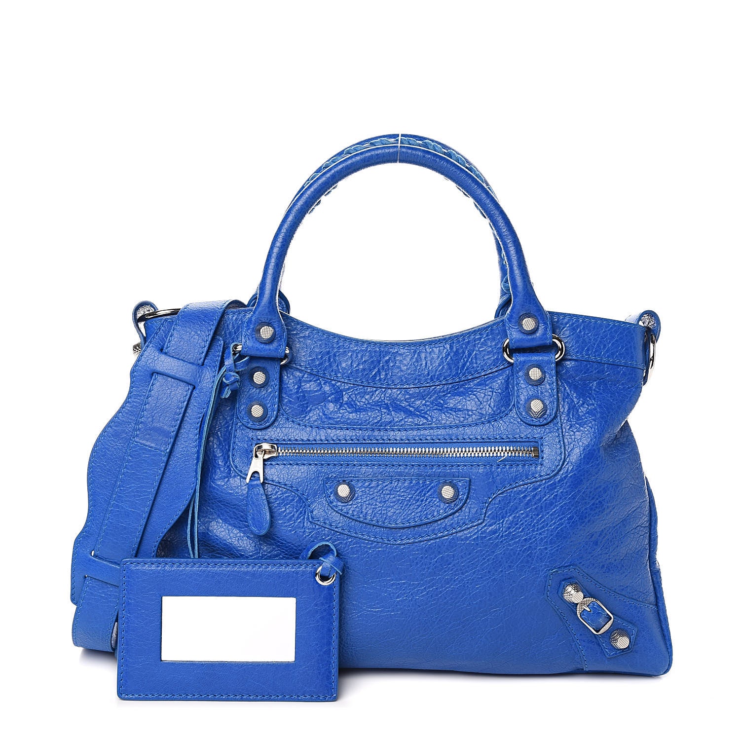 Balenciaga Agneau Giant 12 Silver Hardware Town Bleu Lazuli 1 of 10