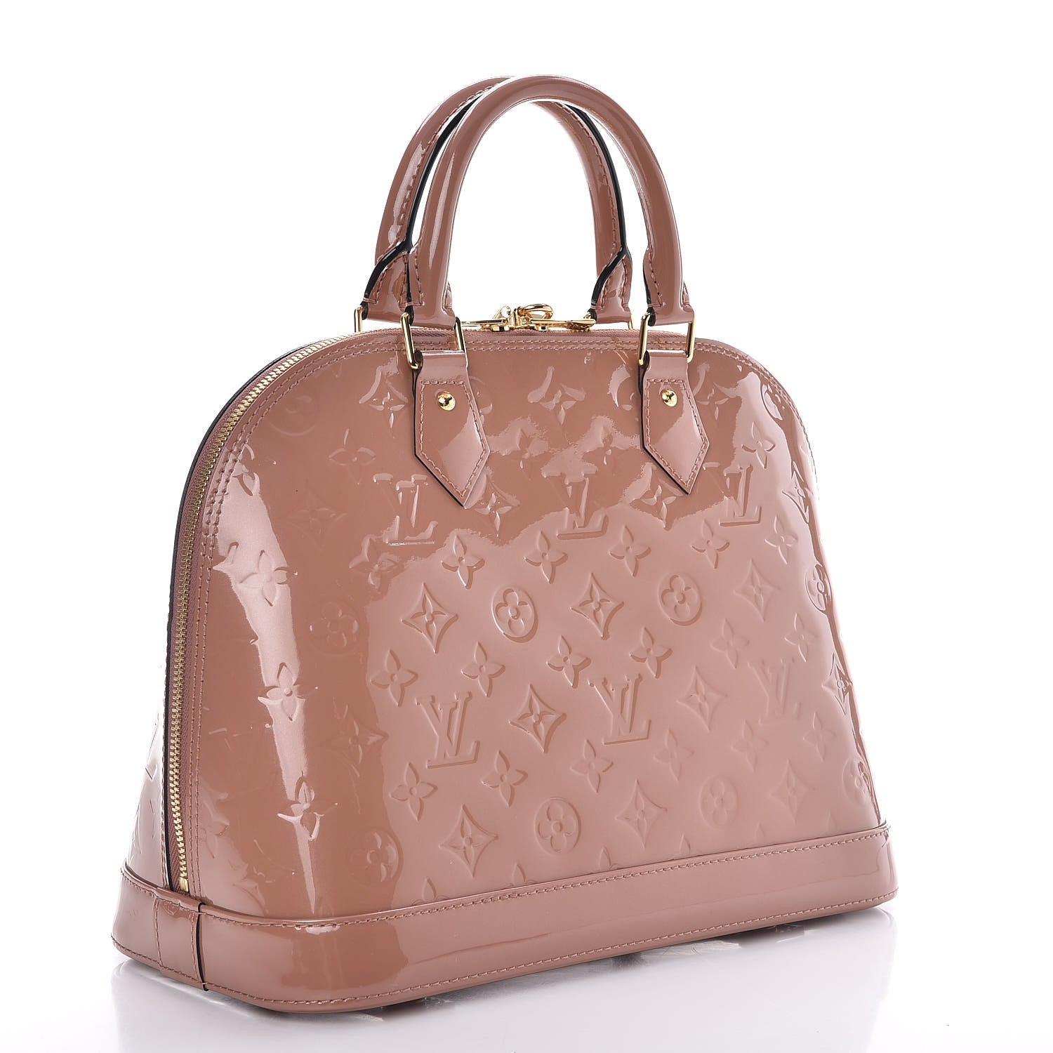 Louis Vuitton Vernis Alma PM Rose Velours 3 of 8