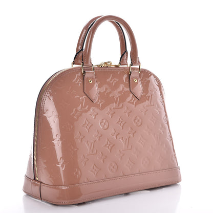 Louis Vuitton Vernis Alma PM Rose Velours 3 of 8