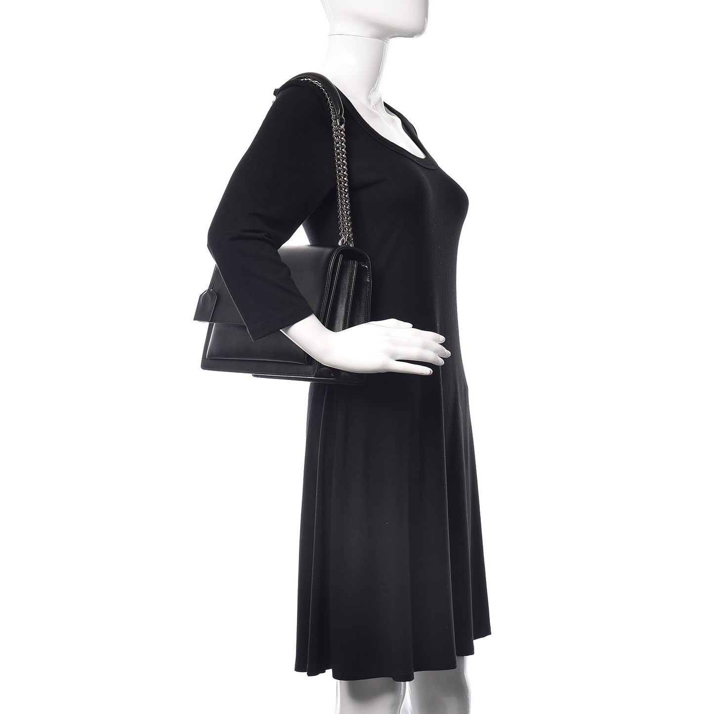 Calfskin Large Monogram Sunset Black