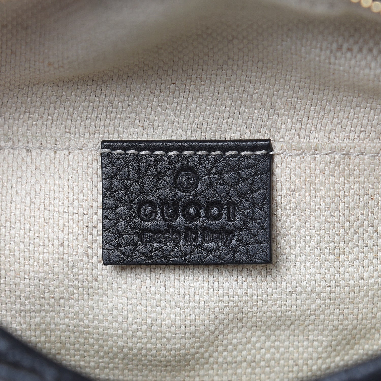 Gucci Pebbled Calfskin Mini Soho Chain Bag Black 6 of 11