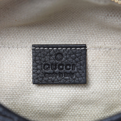 Gucci Pebbled Calfskin Mini Soho Chain Bag Black 6 of 11