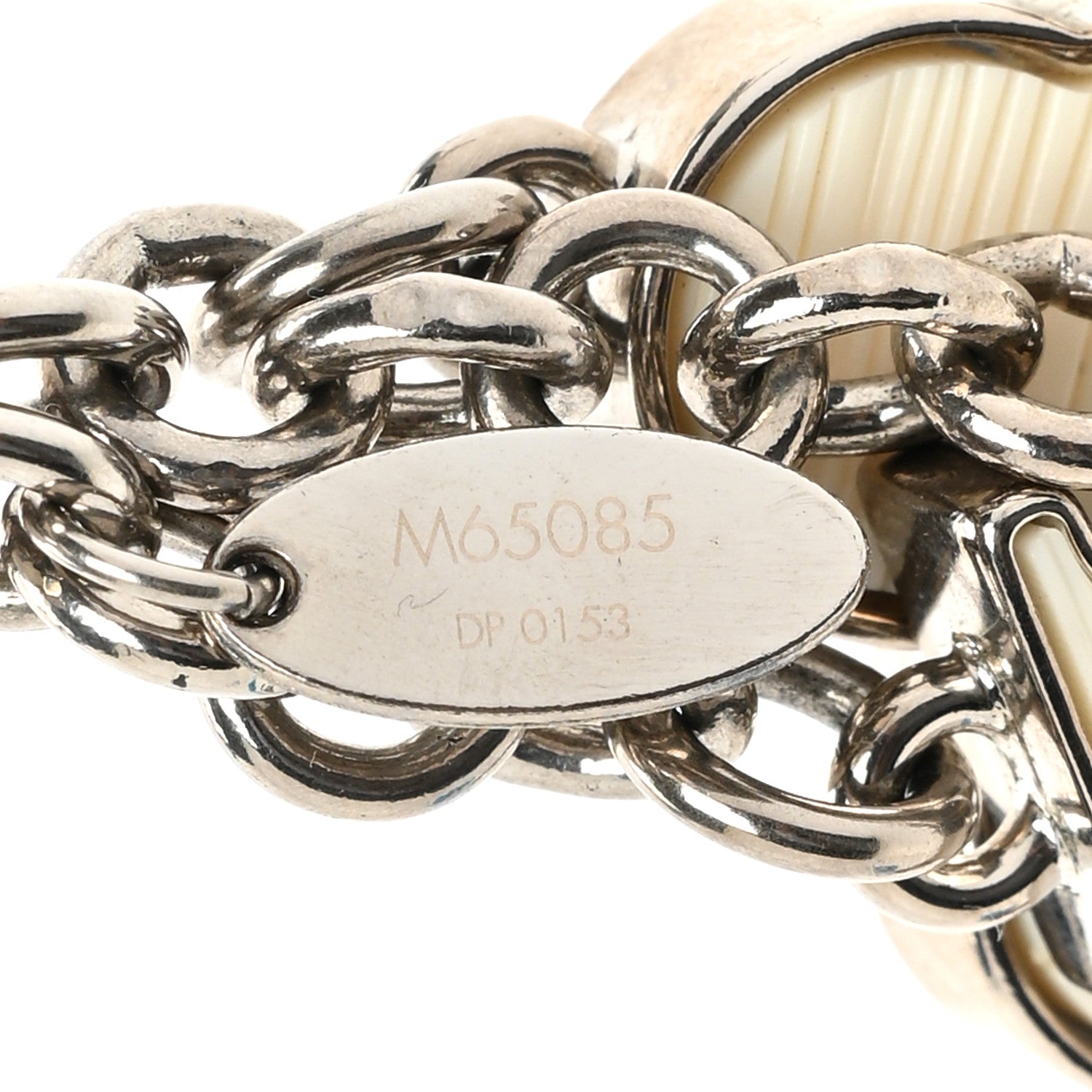 Louis Vuitton Fleur d Epi Bag Charm Ivory 4 of 5
