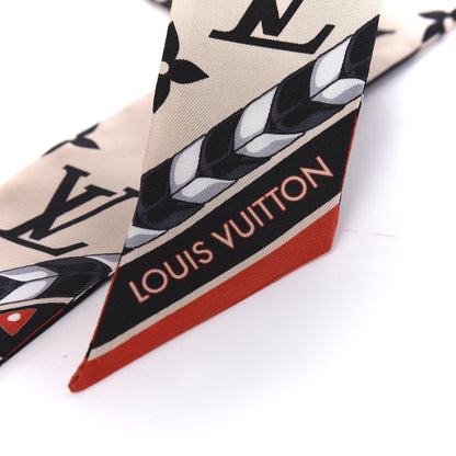 Louis Vuitton Silk Monogram LV Crafty Bi Color BB Bandeau Black Cream 4 of 4