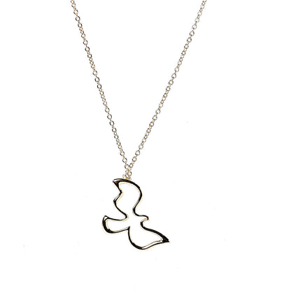 Tiffany 18K Yellow Gold Paloma Picasso Dove Pendant Necklace 4 of 6