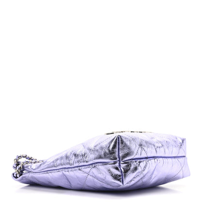 Chanel Metallic Calfskin Quilted Mini Chanel 22 Lilac 4 of 11