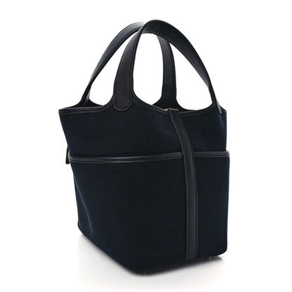 Hermes Toile Goeland Swift Cargo Picotin Lock 18 Black 3 of 8