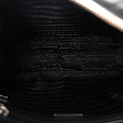 Prada Nylon Tessuto Impuntu Quilted Bandoliera Crossbody Bag Black 5 of 9