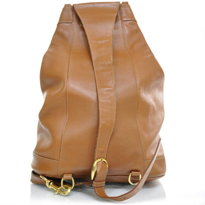 Gucci Leather XL Bamboo Drawstring Sling Backpack 3 of 9