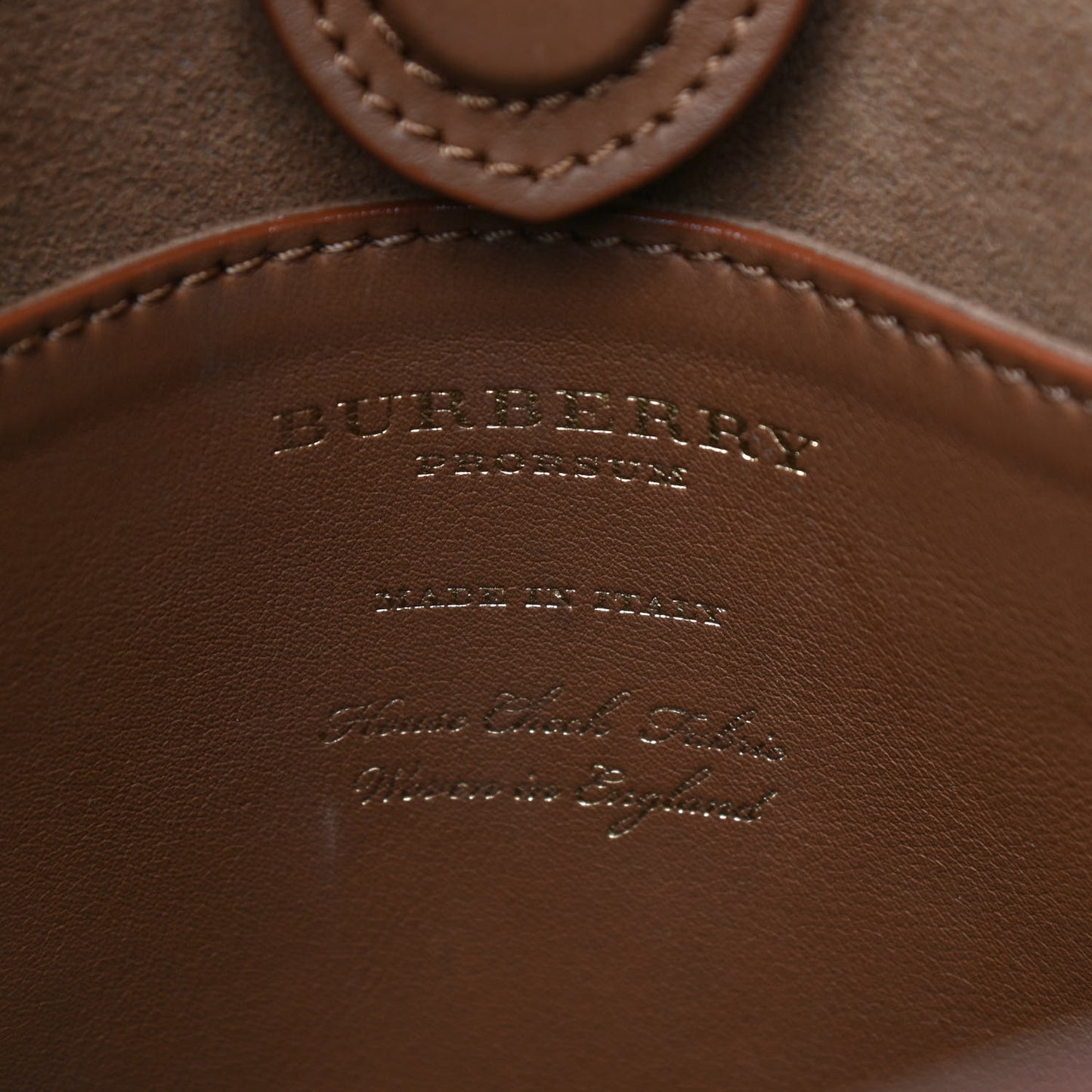 Prorsum Suede Fringe Bucket Bag Brown