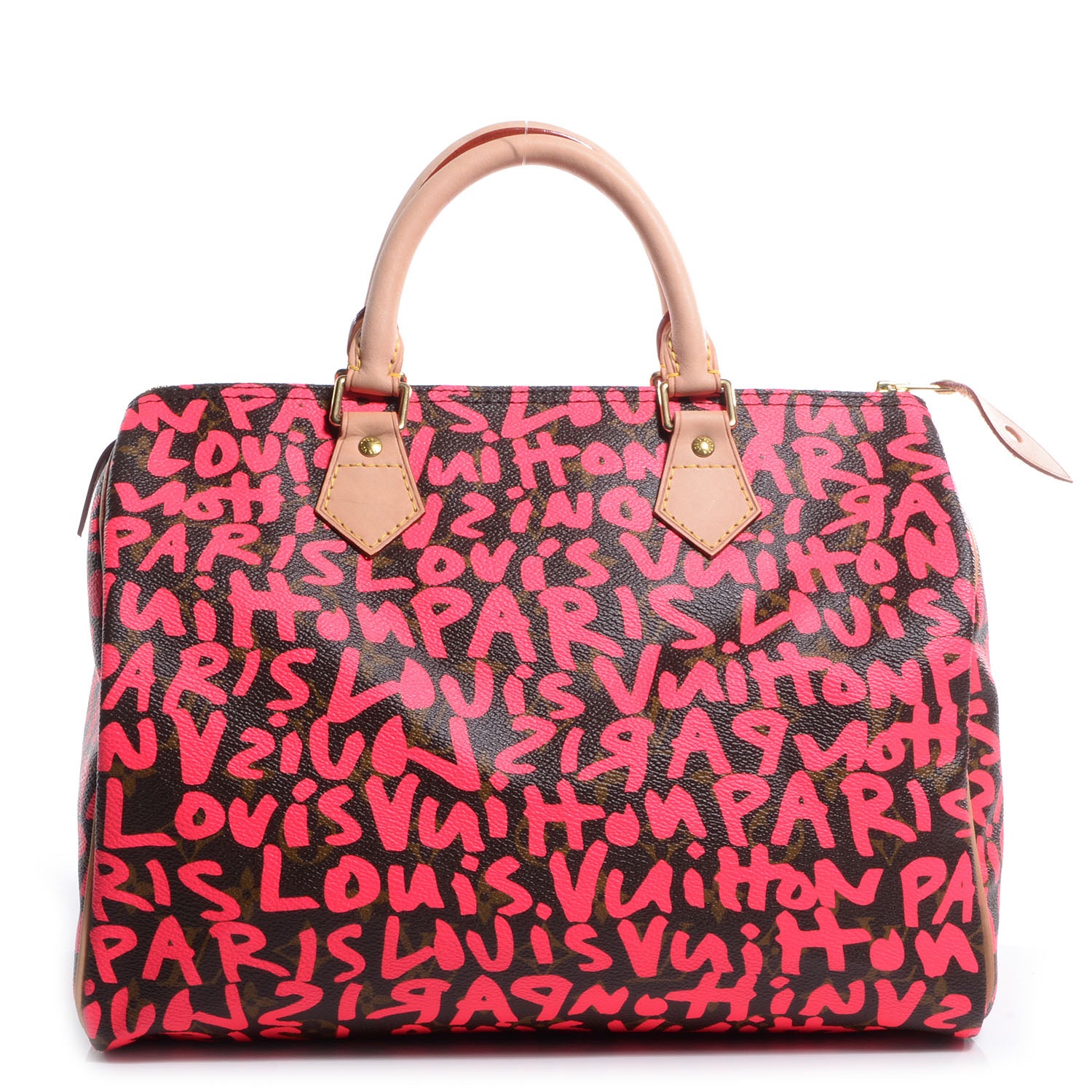 Louis Vuitton Monogram Graffiti Speedy 30 Fuchsia 1 of 8