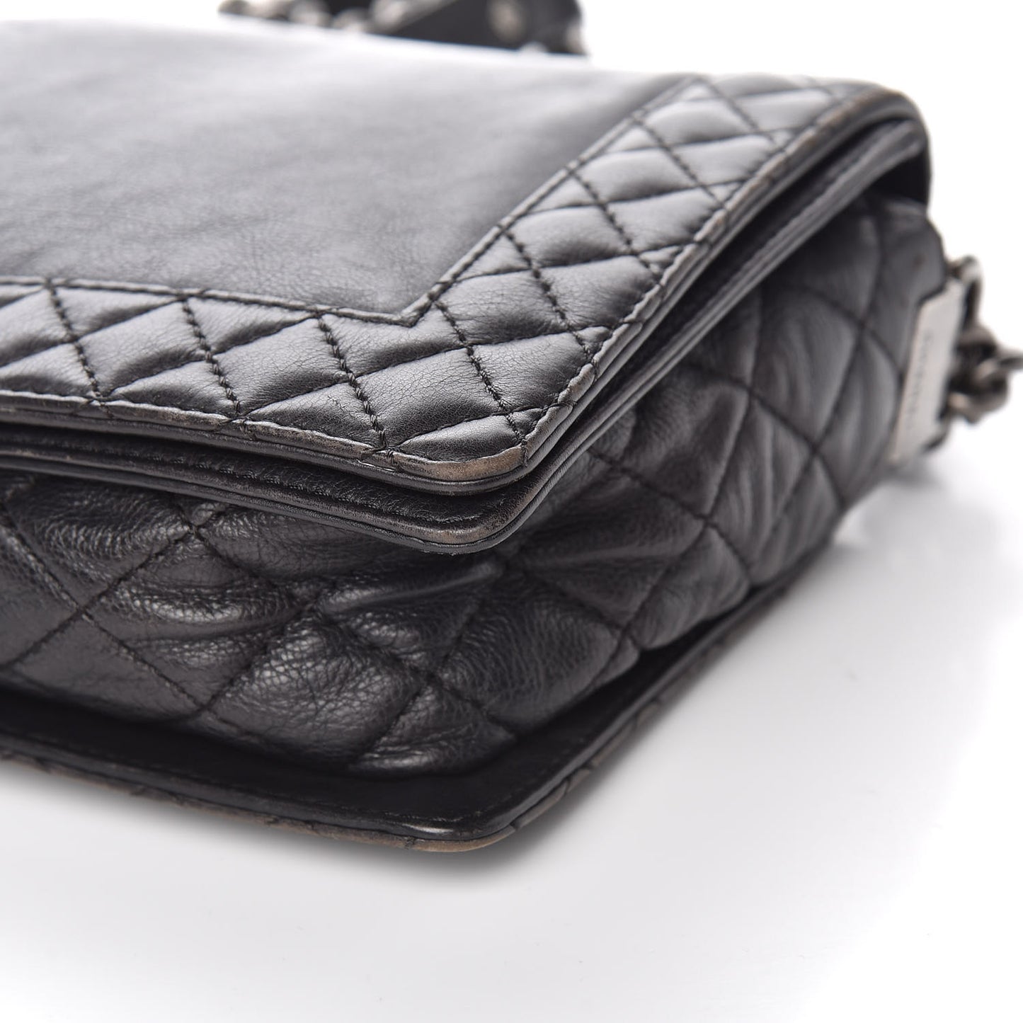 Calfskin New Medium Boy Reverso Flap Black