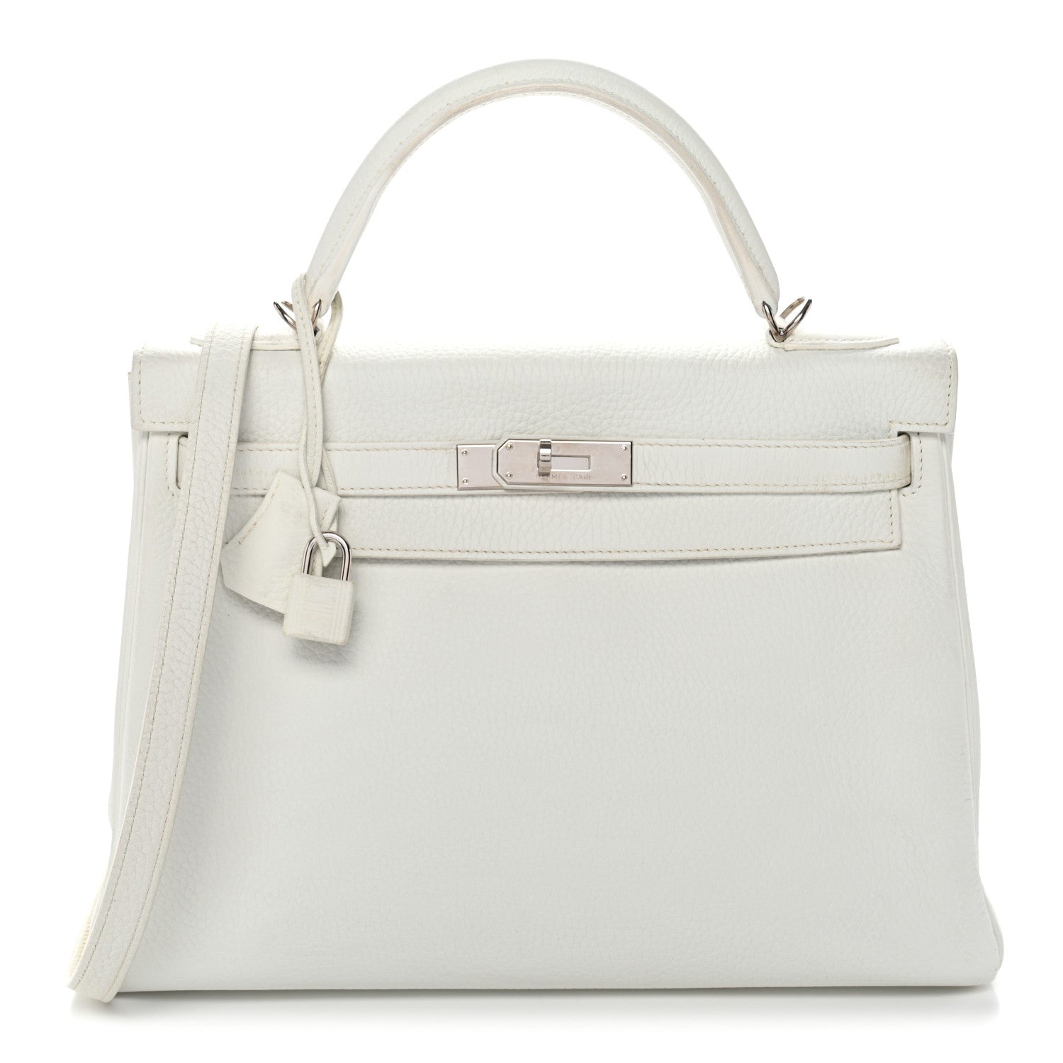 Hermes Taurillon Clemence Kelly Retourne 32 White 1 of 14