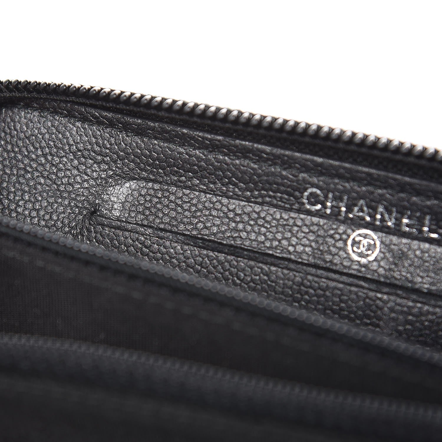 Chanel Caviar Quilted Boy Small Zip Around Wallet So Black 9 of 21