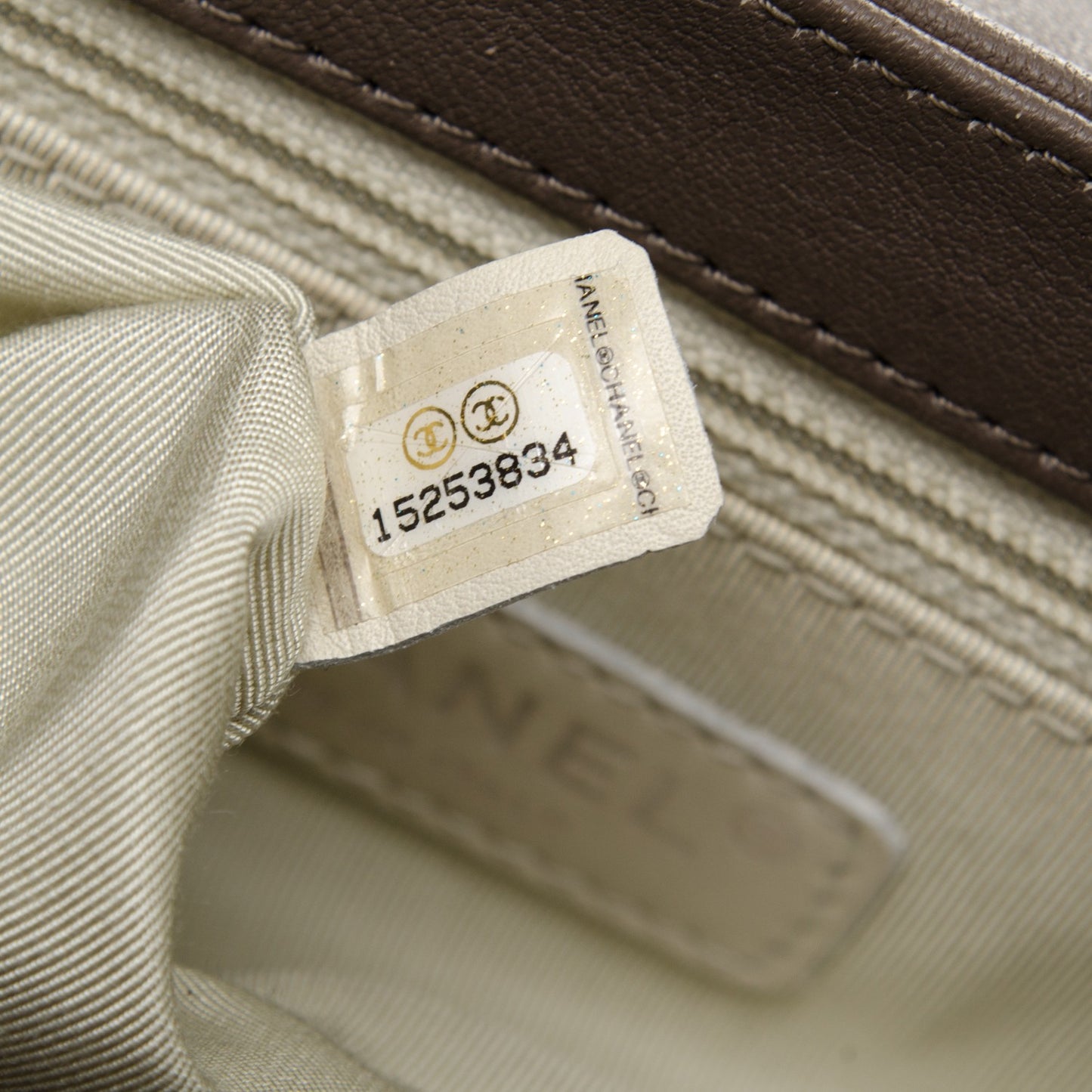 Washed Lambskin Quilted Mini Chain Around Flap Taupe