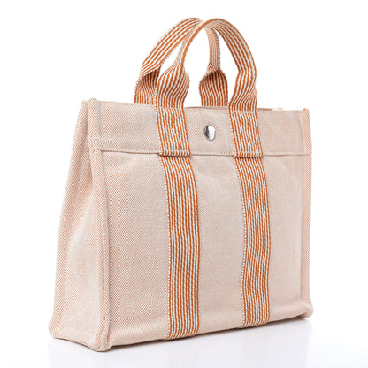 Hermes Cotton Canvas Tout Fourre PM Orange 3 of 11