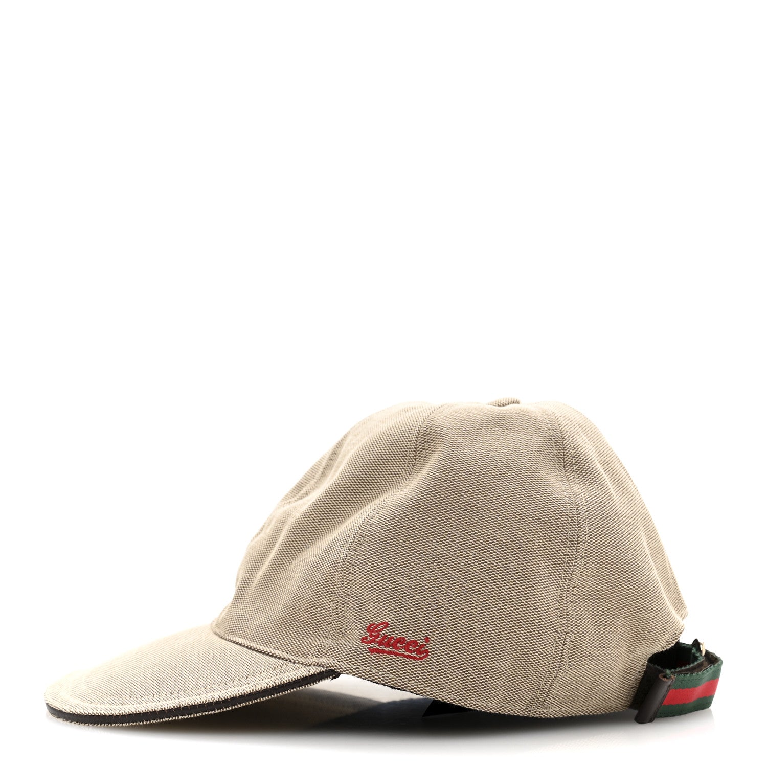 Gucci Canvas Embroidered Logo Baseball Hat L Beige 4 of 9