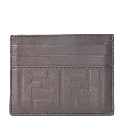 Fendi Vitello Grace FF 1974 Embossed Card Holder Moresco 1 of 8
