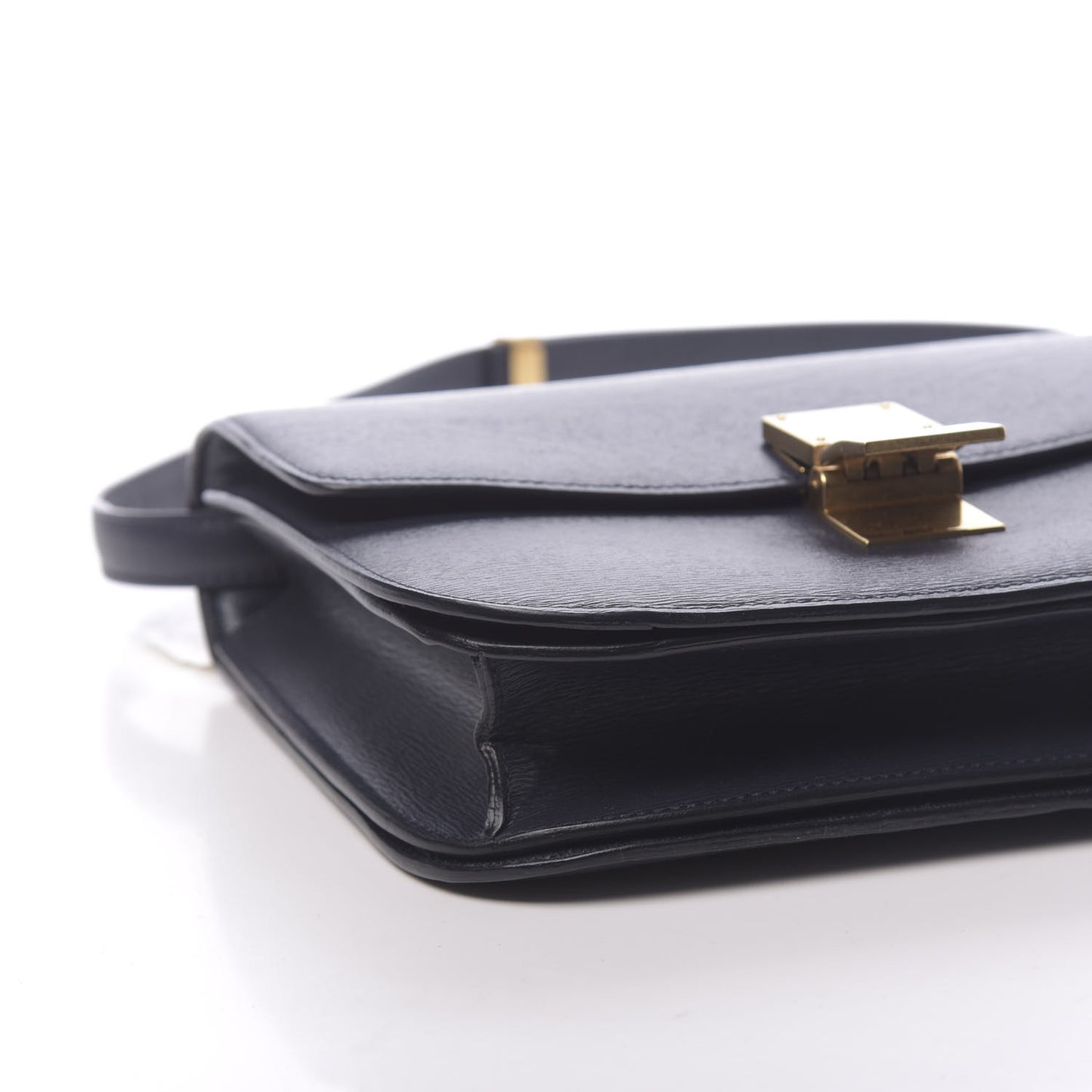Liege Calfskin Medium Classic Box Flap Bag Dark Blue