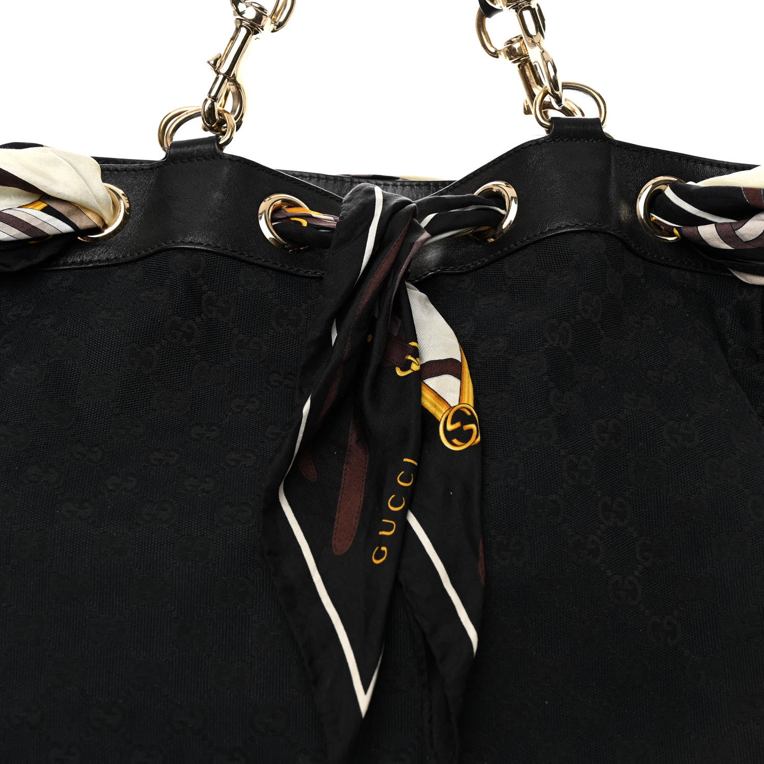 Gucci Monogram Large Positano Tote Black 9 of 15