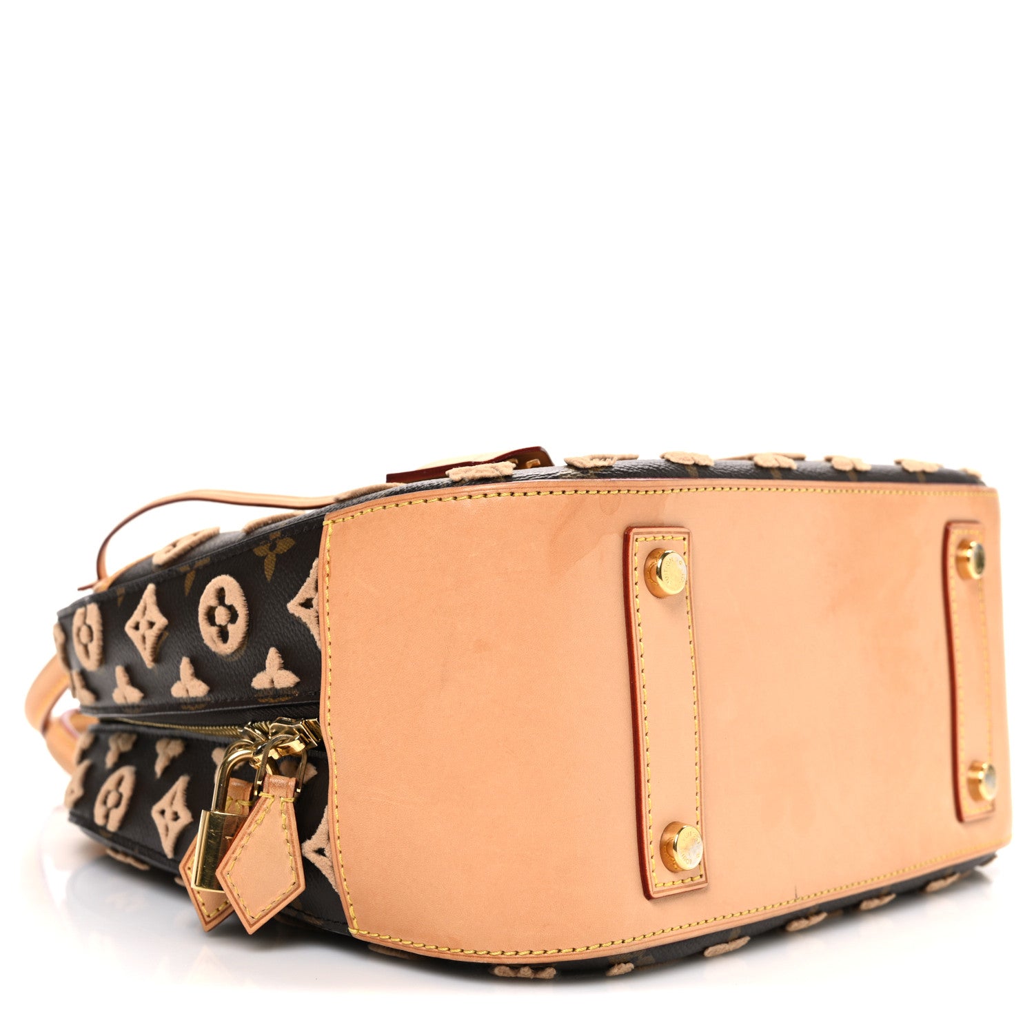 Louis Vuitton Monogram Tuffetage Deauville Cube Caramel 9 of 11