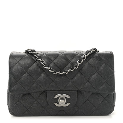 Chanel Iridescent Caviar Quilted Mini Rectangular Flap Black 1 of 10