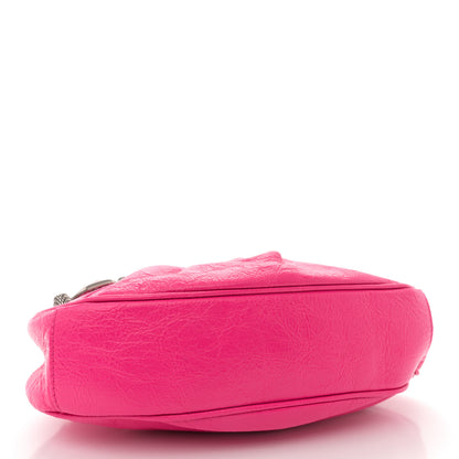 Balenciaga Agneau Arena Le Cagole Shoulder Bag XS Hot Pink 5 of 12