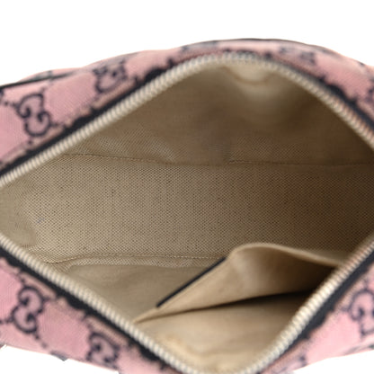 Gucci Monogram Multicolor Matelasse Diagonal Small GG Marmont Chain Shoulder Bag Pink Blue 5 of 11